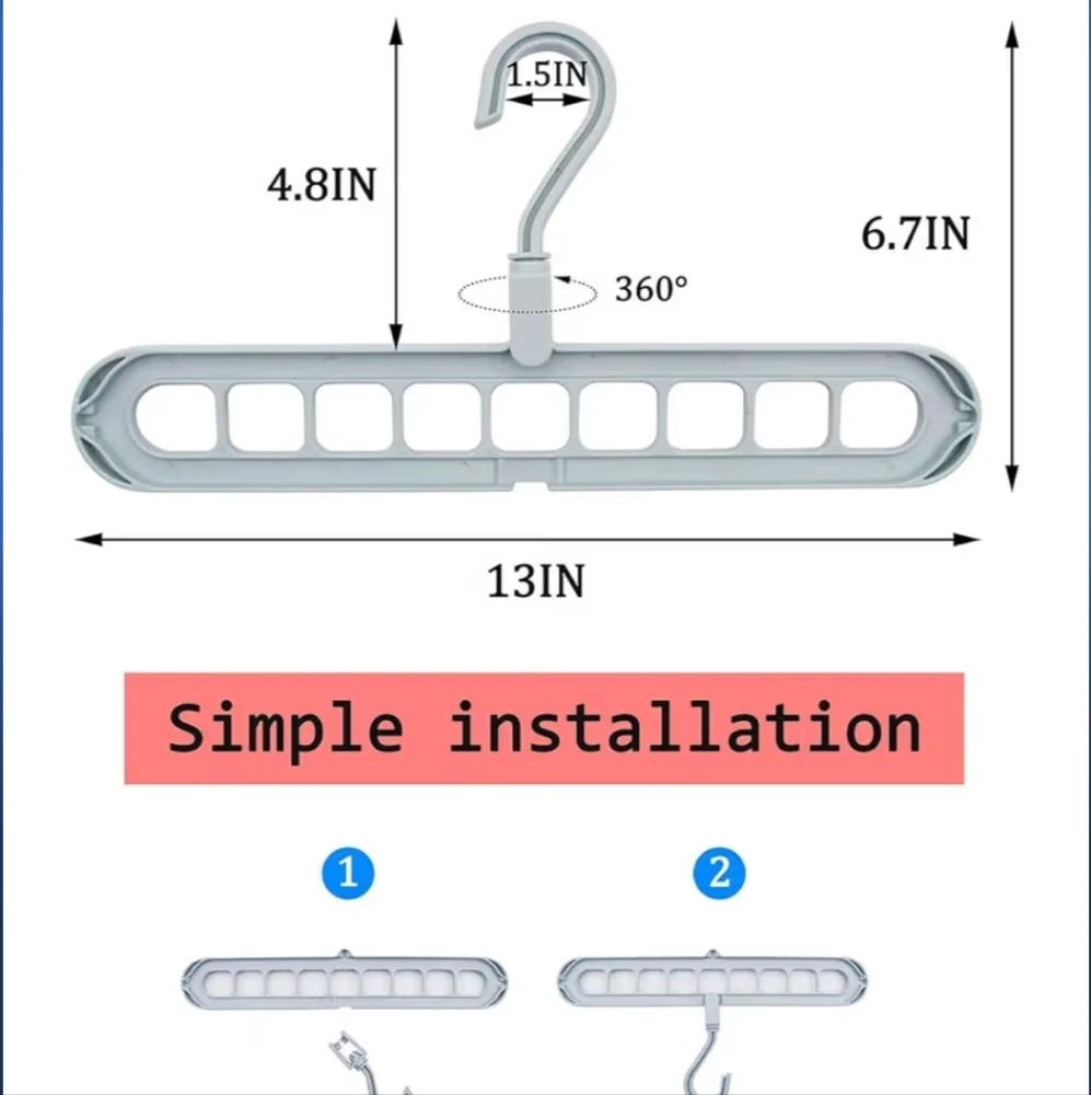 Space-Saving Hanger Set Of 6